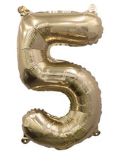 Load image into Gallery viewer, 55442 Ellie's Glazed Gold Number "5" 32in