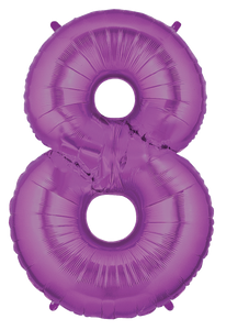 15848 Megaloons® Number "8" Purple