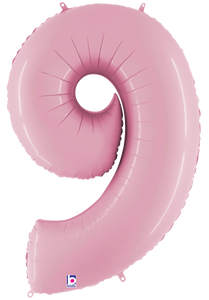 15849MP Megaloons® Number "9" Pastel Pink