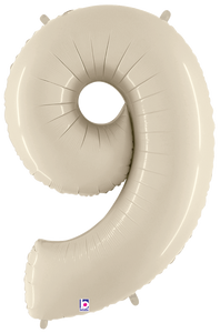 15849WS Megaloons® Number "9" White Sand