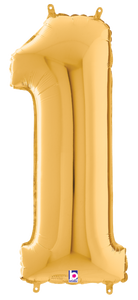 18841GP Number 1 Gold 28" Megaloon