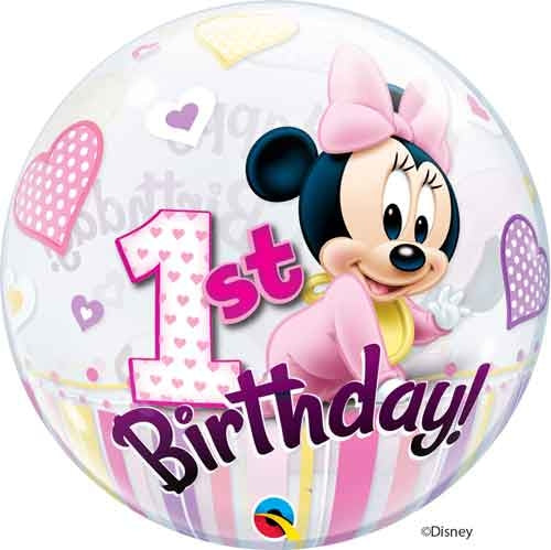 12862 Bubbles - Minnie Mouse 1st Birthday