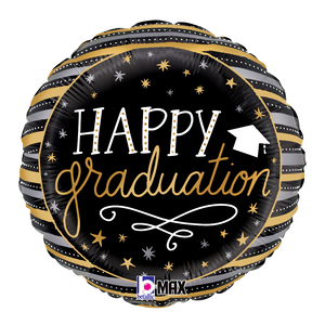 22350 Satin Metallic Graduation Stripes