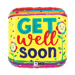 26374 Get Well Flowers and Stripes