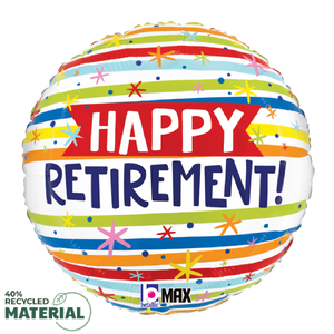 26465 Happy Retirement Stripes