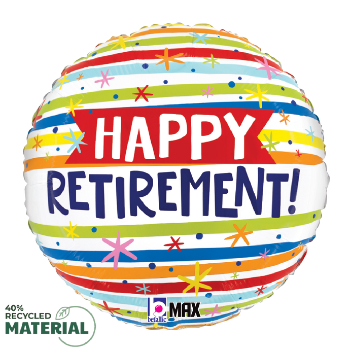 26465 Happy Retirement Stripes