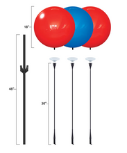 Load image into Gallery viewer, DuraBalloon® 3-Balloon Cluster Pole Kit with Ground Mount

