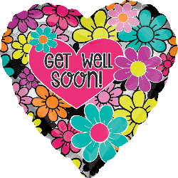 33700 Graphic Floral Get Well Soon