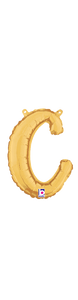 34703GP Script Letter "c" Gold