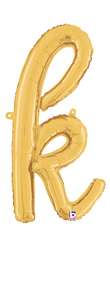 34711GP Script Letter "k" Gold