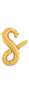 34719GP Script Letter "s" Gold