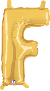 34906GP Letter F Gold 14in