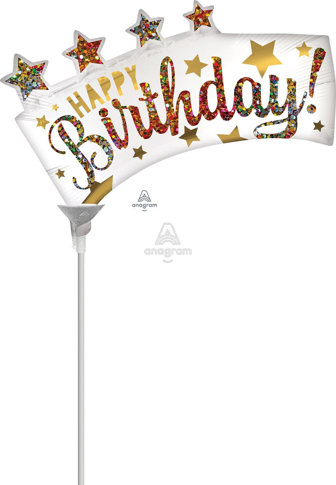 41811 HBD Glitter Banner