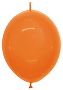 54046 Crystal Orange 12" Link-O-Loon Balloons