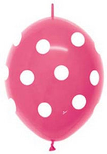 54118 Polka Dot Deluxe Fuchsia 12" LINK-O-LOON®