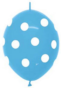 54119 Polka Dot Deluxe Turquoise Blue 12" LINK-O-LOON®