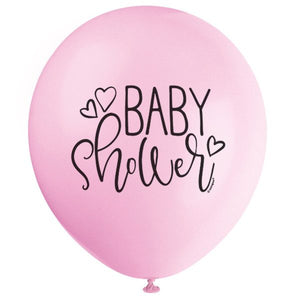 54919 Petal Pink Baby Shower 12" Round