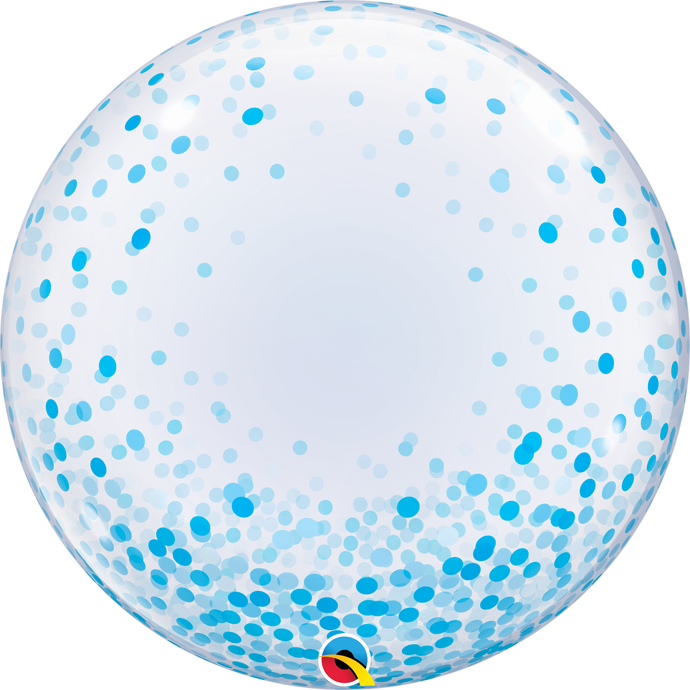 57789 Blue Dots Bubble Balloon