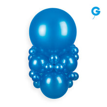 Load image into Gallery viewer, 113600 Gemar Metallic Blue 11-12&quot; Round (50ct)
