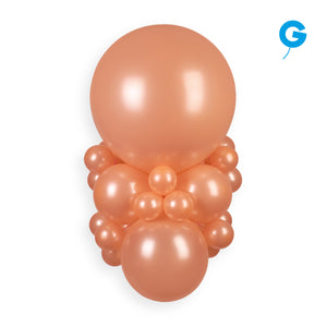 156157 Gemar Metallic Peach 19"  Round (25ct)