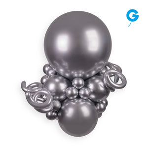 342956 Gemar Shiny Silver 31" Round (1ct)