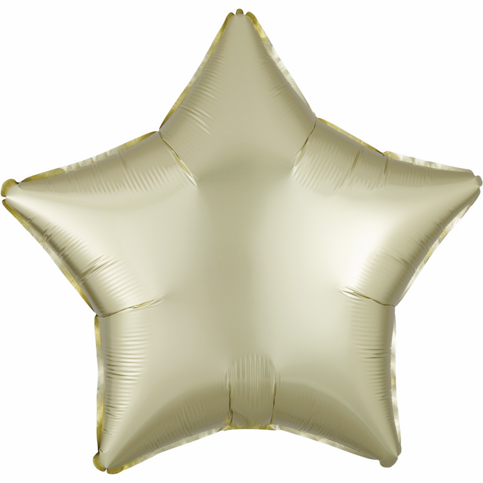 39903 Satin Luxe Pastel Yellow Star