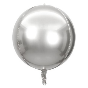 4D Balloon - 22" Silver Round