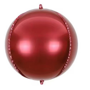 4D Balloon - 10" Red Round