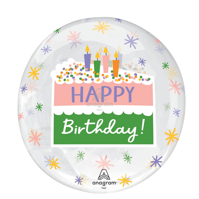 45318 Clearz Happy Birthday Cake Slice