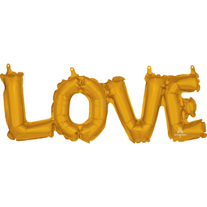 33767 Phrase `LOVE` Gold