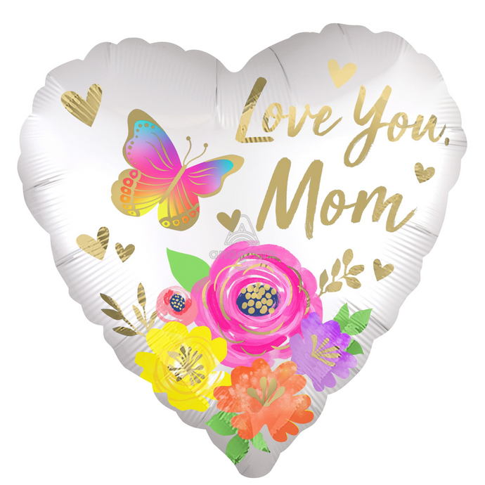 44158 Love You Mom Satin Floral