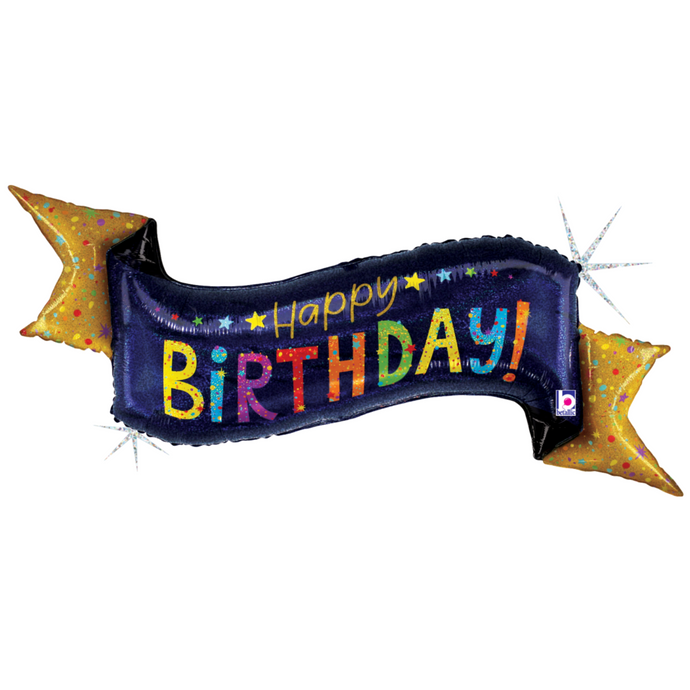 25213 Navy Birthday Banner