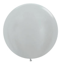 Load image into Gallery viewer, 59067 Metallic Silver 24&quot; Round (10ct)
