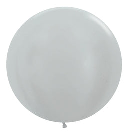 59067 Metallic Silver 24" Round (10ct)