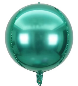 4D Balloon - 15" Green Round