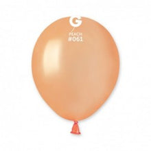 Load image into Gallery viewer, 056112 Gemar Metallic Peach 5&quot; Round (100ct)
