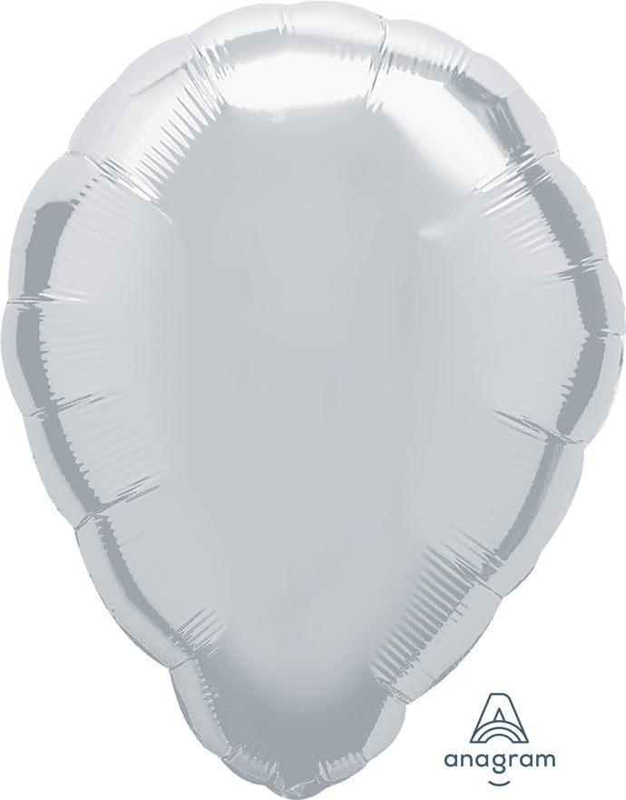 08854 Metallic Silver Perfect Balloon