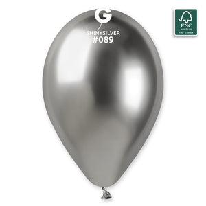 128956 Gemar Shiny Silver 13" Round