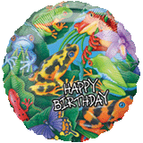 13561 Birthday Frogs & Lizards