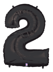 15842 Megaloons® Number "2" Black