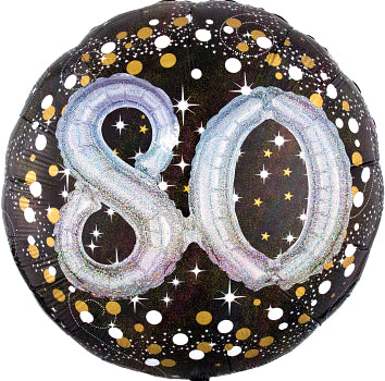 37902 Sparkling Birthday 80
