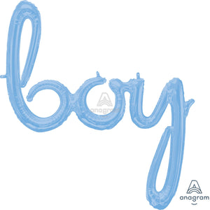 39168 Script Phrase Boy Pastel Blue