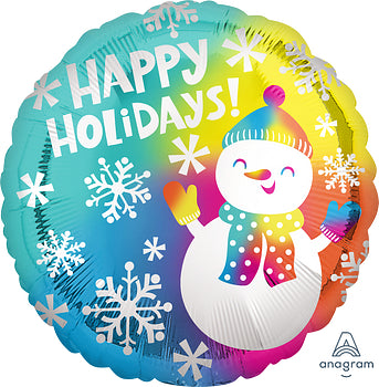 42065 Happy Holidays Satin Snowman