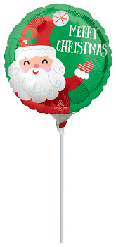 43355 Smiley Satin Santa Christmas