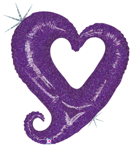 85542 Chain of Hearts - Purple