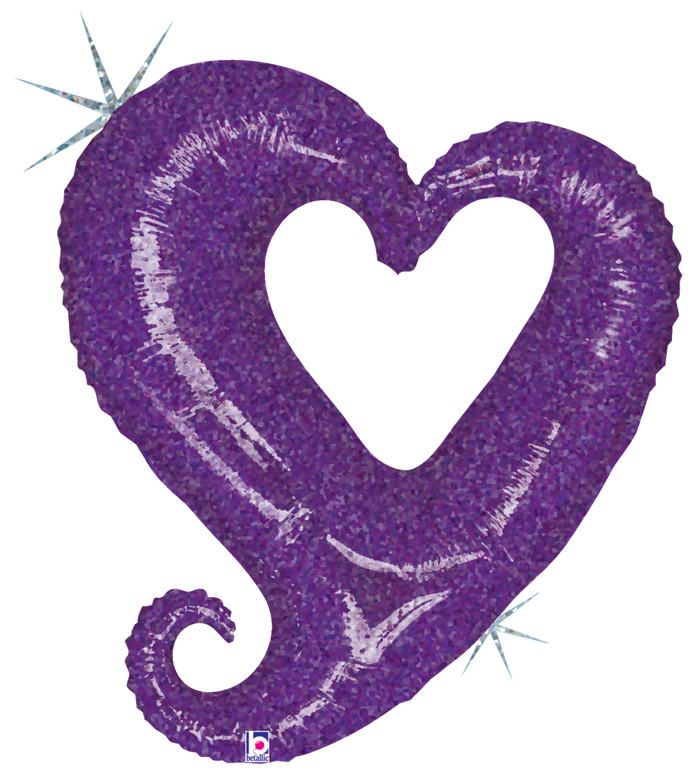 85542 Chain of Hearts - Purple