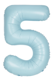 13895 Number "5" Matte Blue