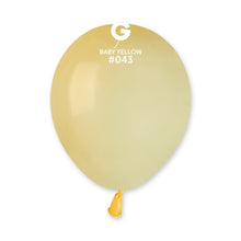 Load image into Gallery viewer, 054316 Gemar Macaron Baby Yellow 5" Round (100ct)
