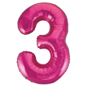 55733 Number "3" Pink