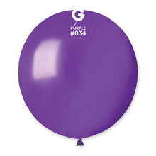 Load image into Gallery viewer, 153453 Gemar Metallic Purple 19&quot; Round (25ct)
